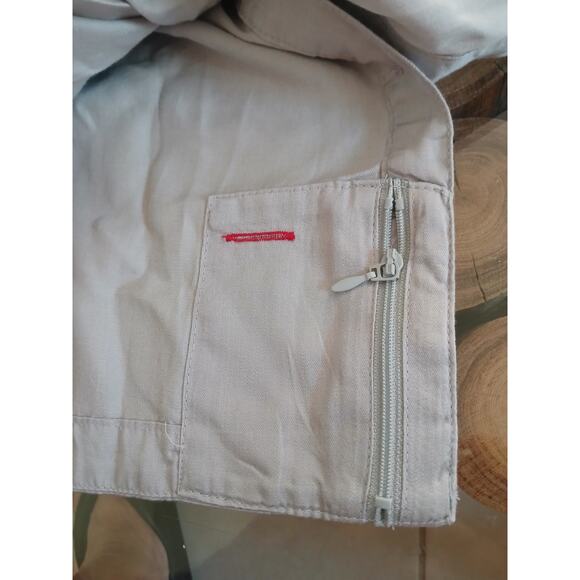 SCOTTeVEST Charlotte Chambray Shirt Long Sleeves Gray NWT Plus Size M1/XXL - Picture 7 of 12